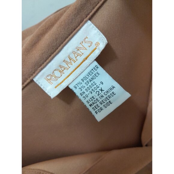 Womens Velour Heavyweight Outdoor Warm Stretch Size 2X Button Down Shirt Tan - Picture 5 of 8